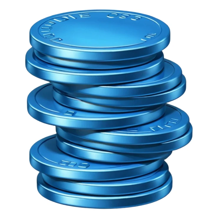 blue coins credit pack sticker