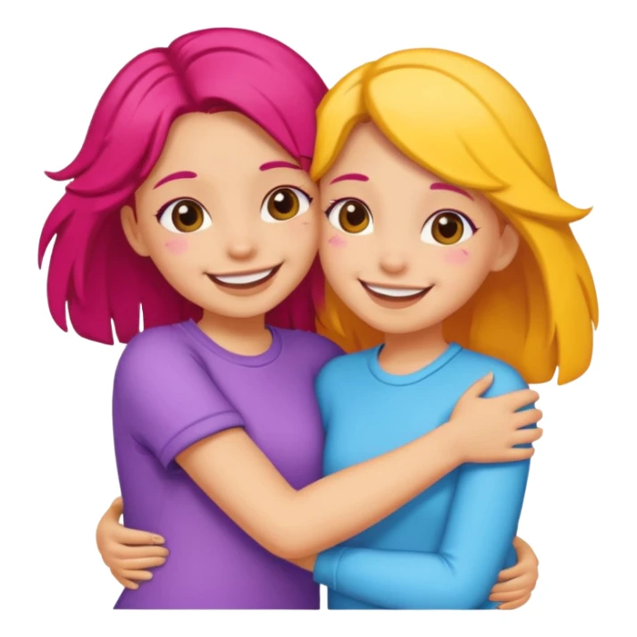 Make an best Friends Sticker in Cartoon Style sticker