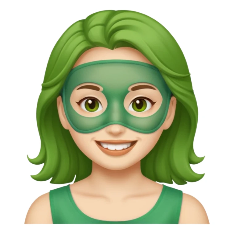 an emoji of a girl doing skincare sticker