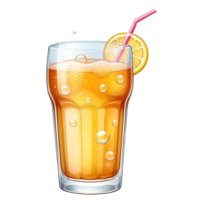 drink category icon, glass with bubbles, cheerful and modern sticker