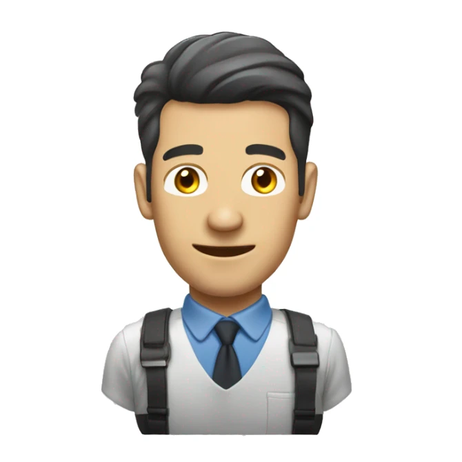 técnico de radio riendo sticker