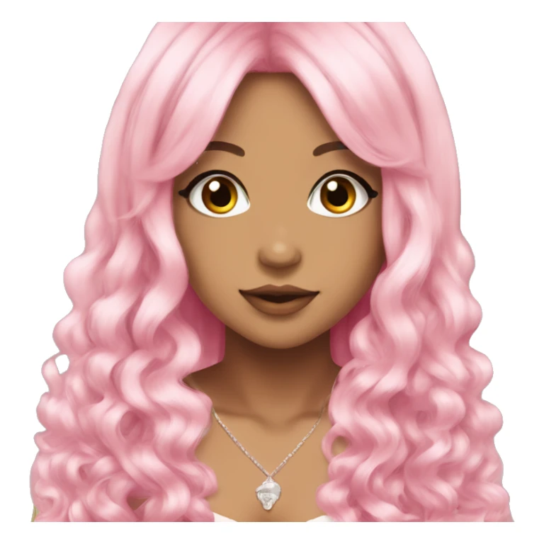 gyaru girl pink hair sticker