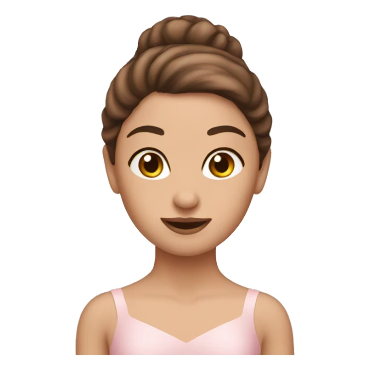 Brown hair ballerina  sticker