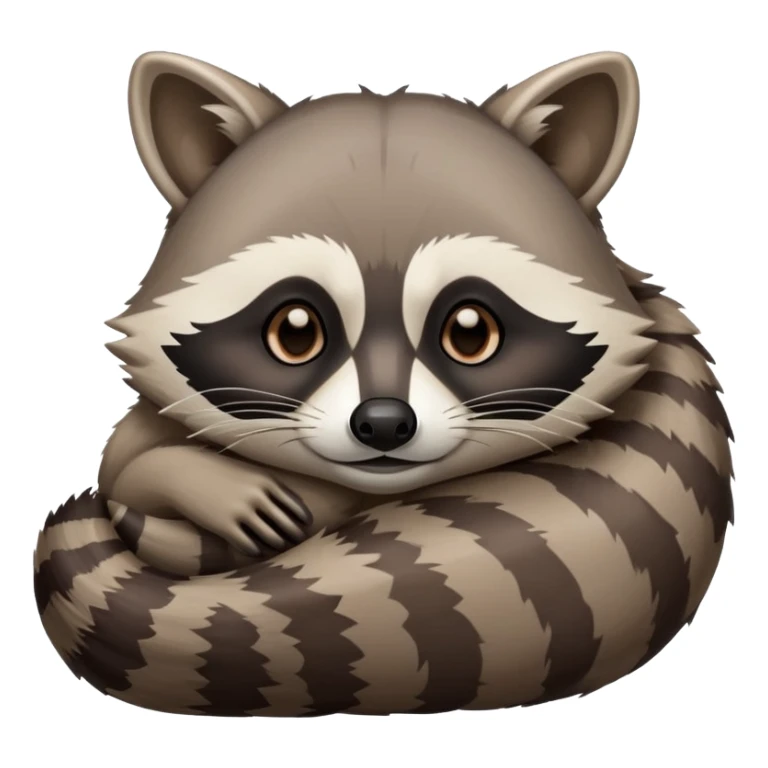The raccoon is swollen with wine and sleeping  sticker