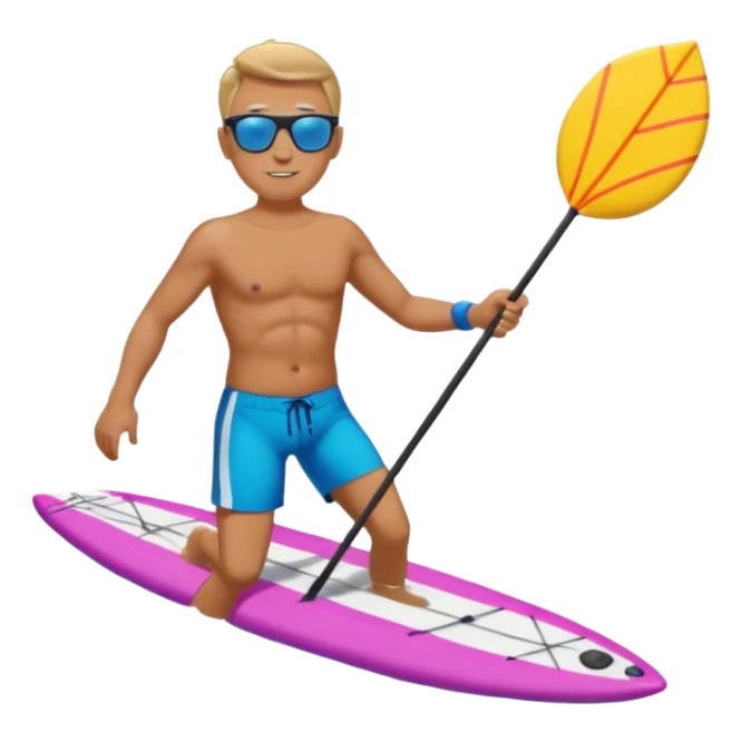 water sports man sticker