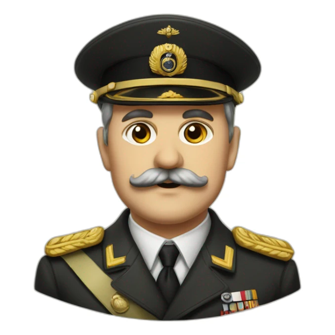 The leader of Germany in 1939-1945 with a small mustache sticker