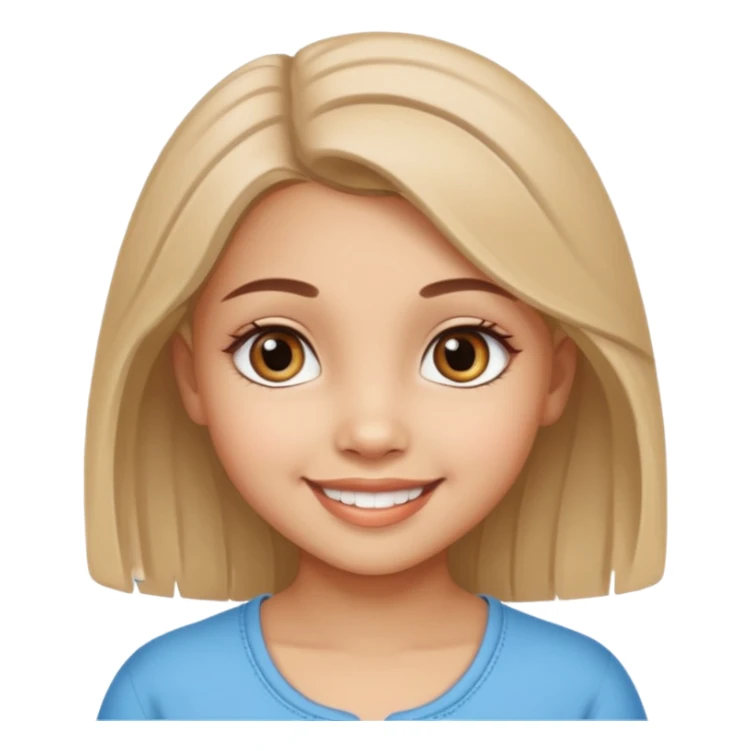 Cute girl with bindi and realistic eyes sticker