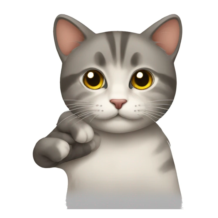 gatto con mestoli in mano sticker