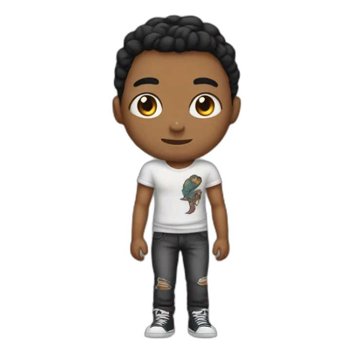 Me with tattoos sticker