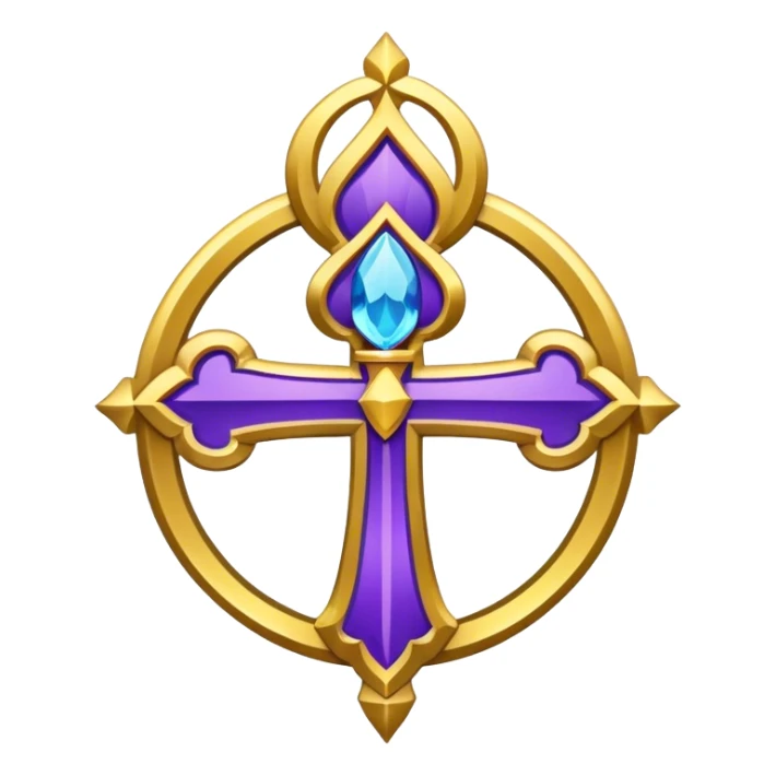 Bishop's emblem with a touch of blue sticker