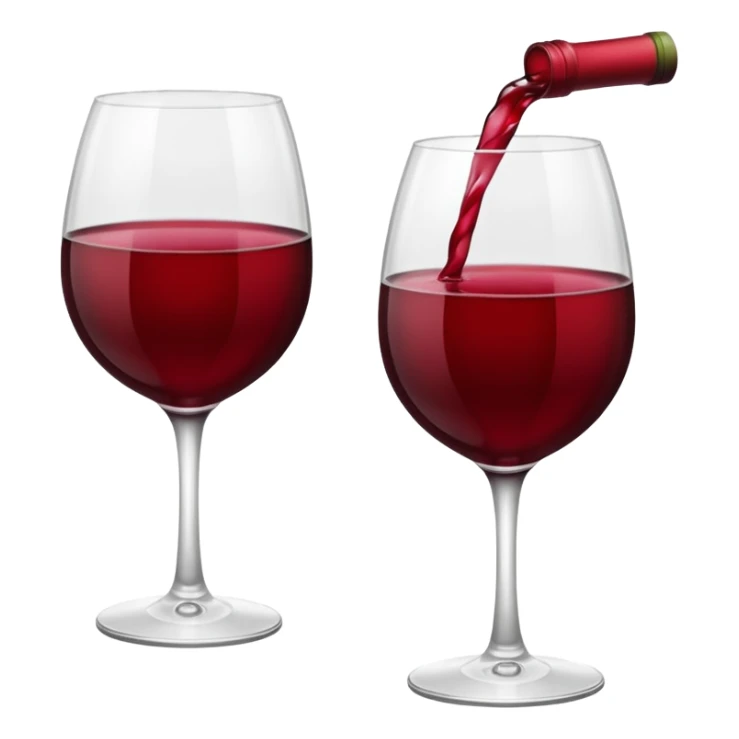 Half full glass of red wine sticker