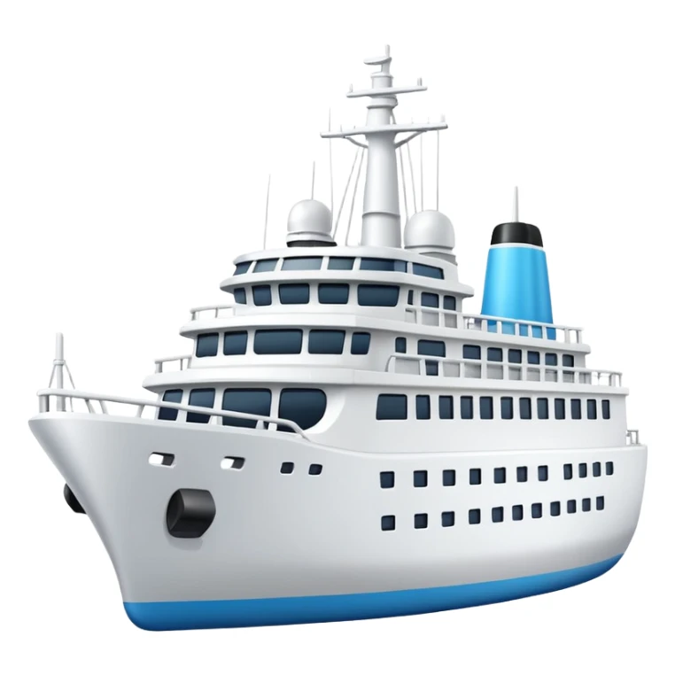 navio cruzeiro cor branca sticker