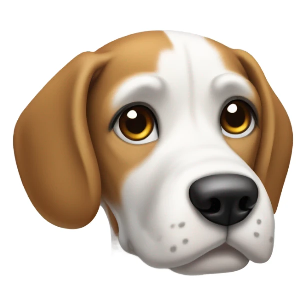 White and black beagle dog looks like snoopy sticker