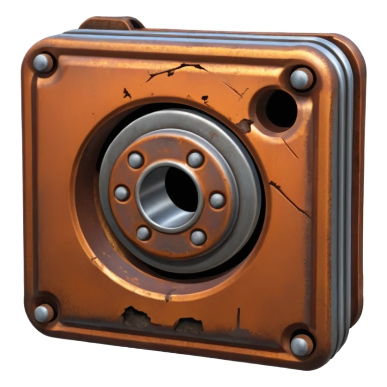 ultra realistic metal rust scrap DUBS icon sticker