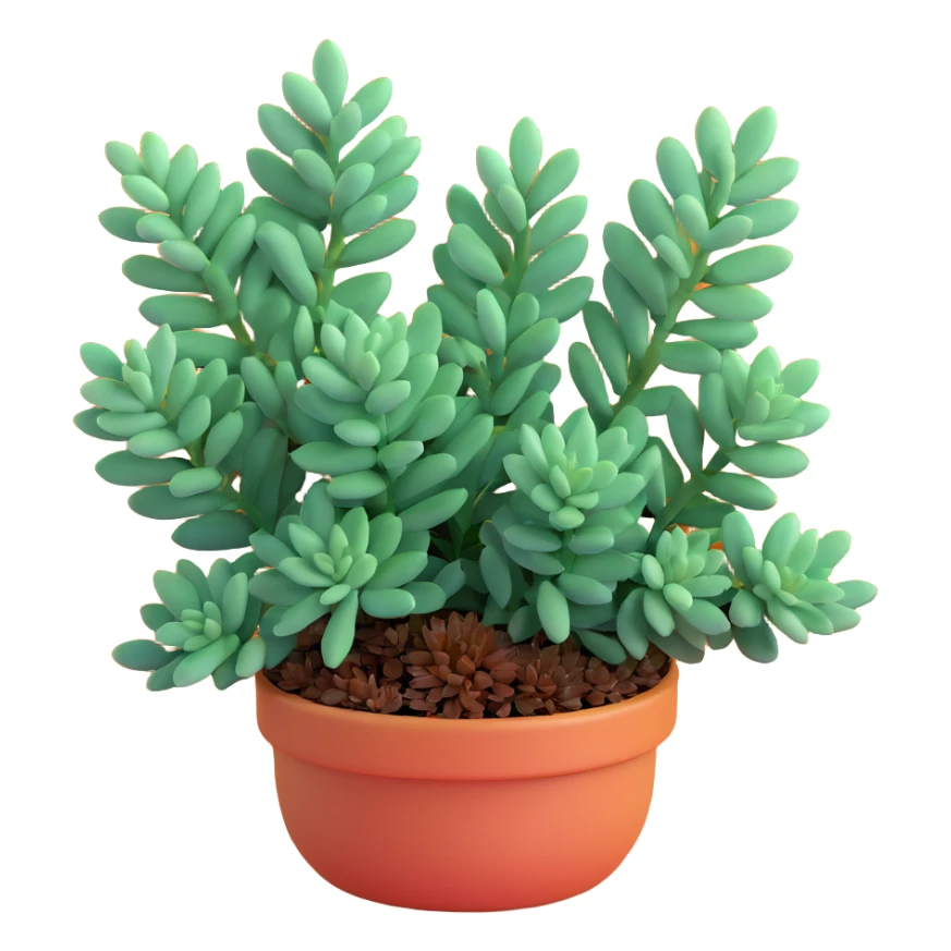 Sedum Pachyphyllum succulent with chubby blue-green leaves sticker