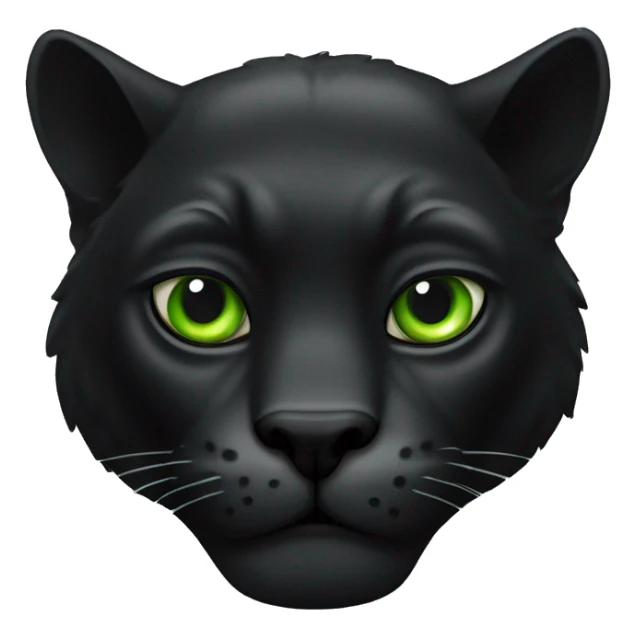 Animal pantera negra con ojos verdes sticker