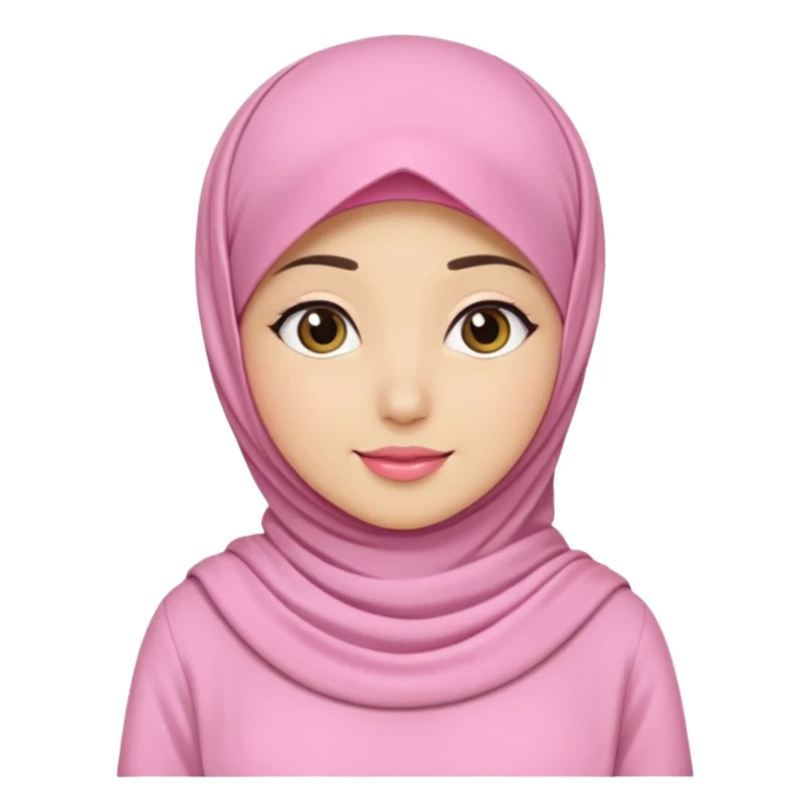 wanita hijab pink baju putih lagi cuci muka sticker