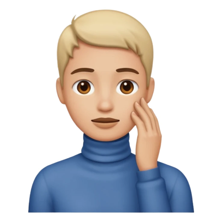 Hand single into middle of neck  sticker