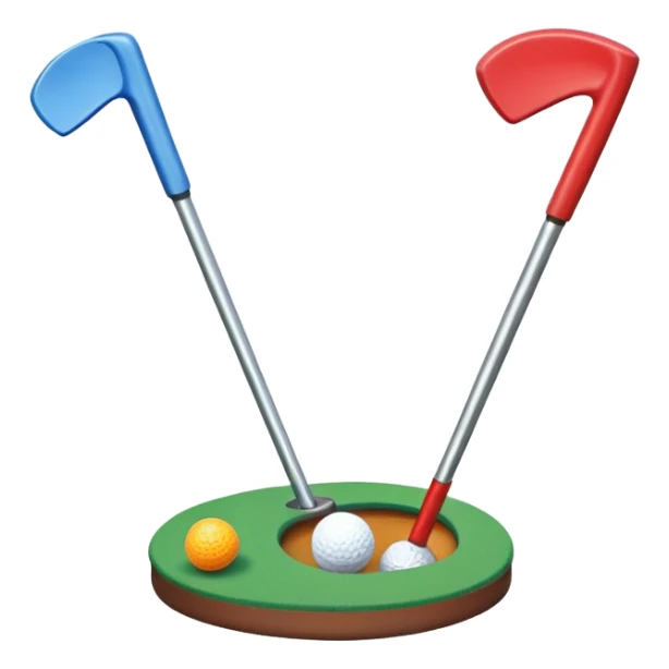 Mini golf clubs indoor sticker