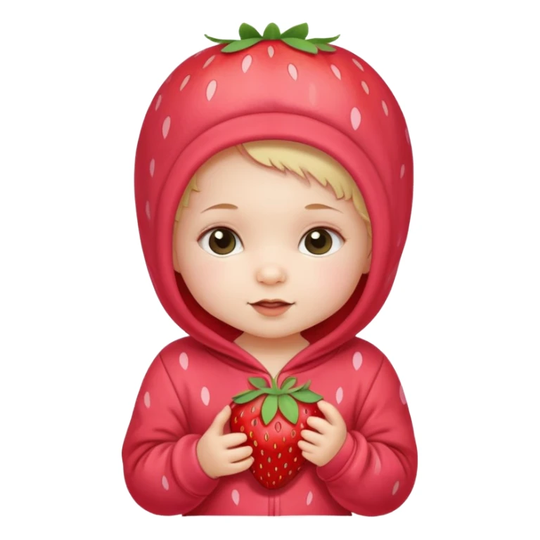 Baby girl with strawberry onesie  sticker