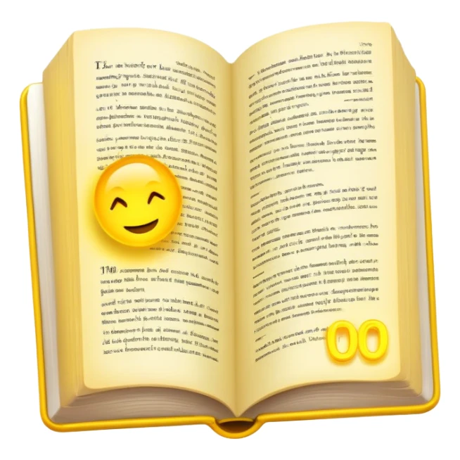 Literary, a text of  "100%" in glowing yellow sticker