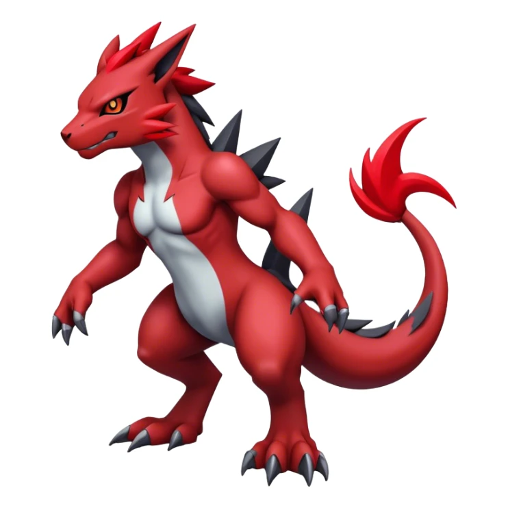 Edgy Cool Beautiful Guilmon-Zoroark full body sticker