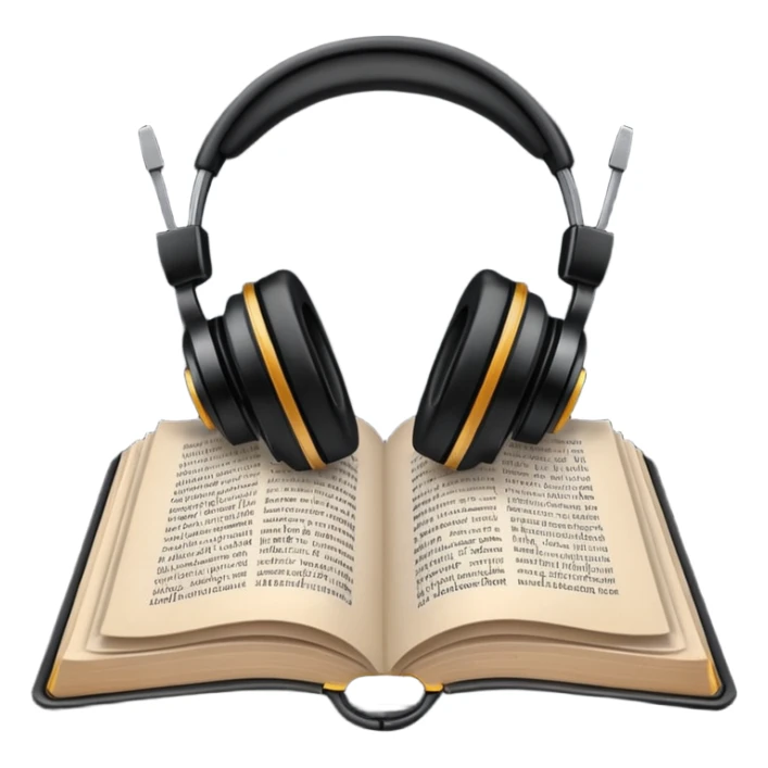 headphone book sticker