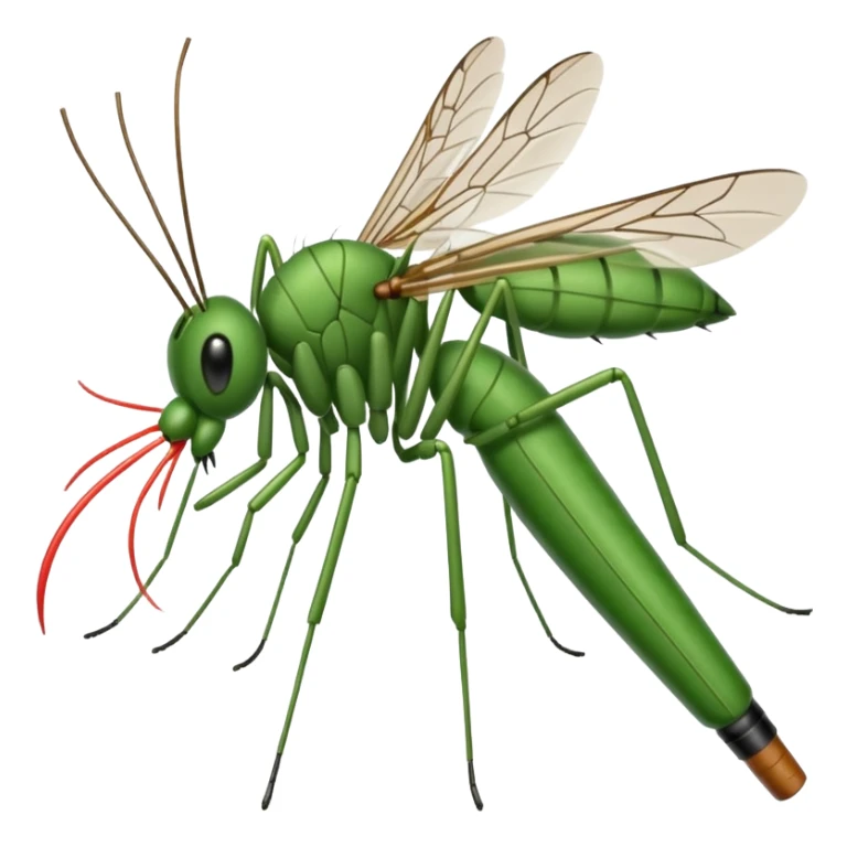 mosquito fumando un cigarro sticker