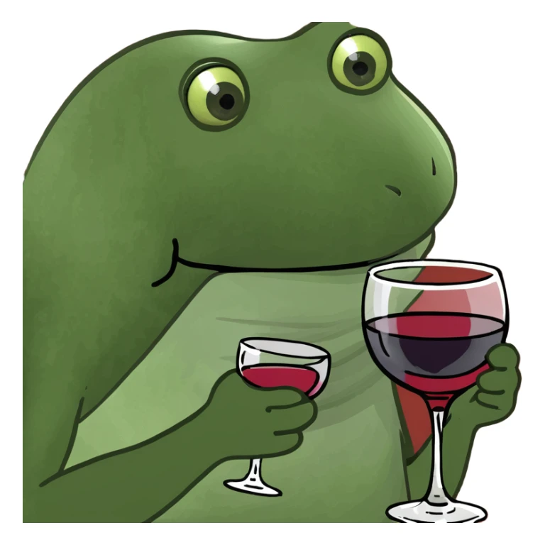 Small cup of wine sticker