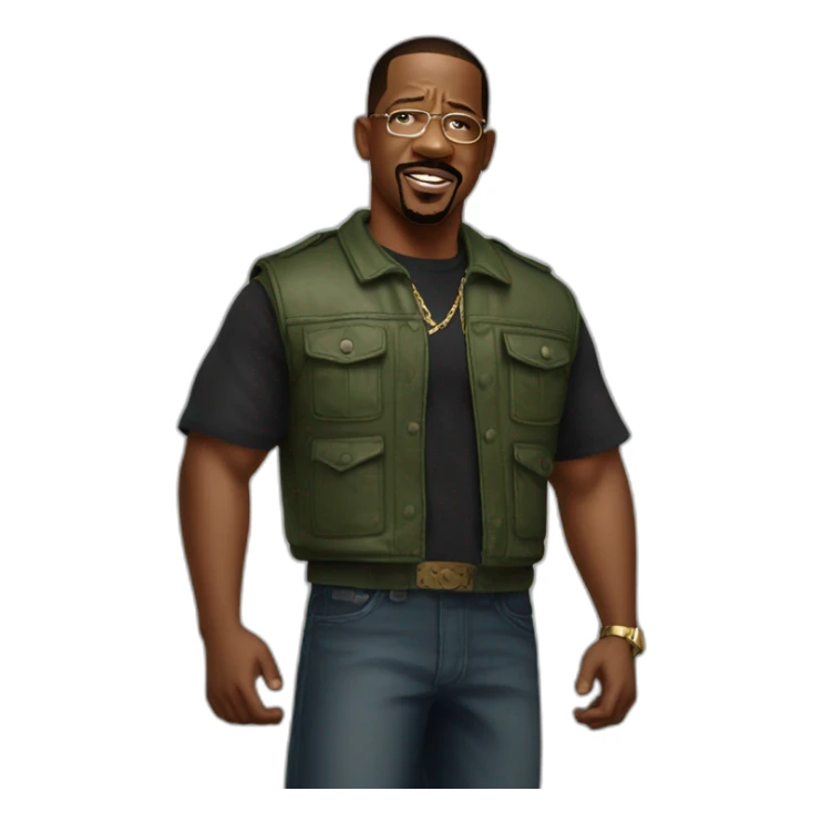 Martin Lawrence from movie bad boys sticker