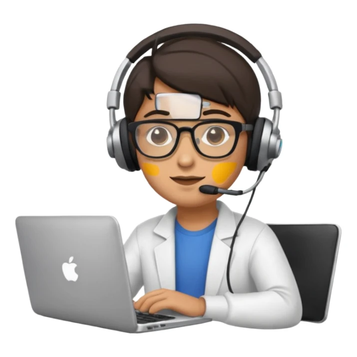 It's like a developer sitting in front of a laptop sticker