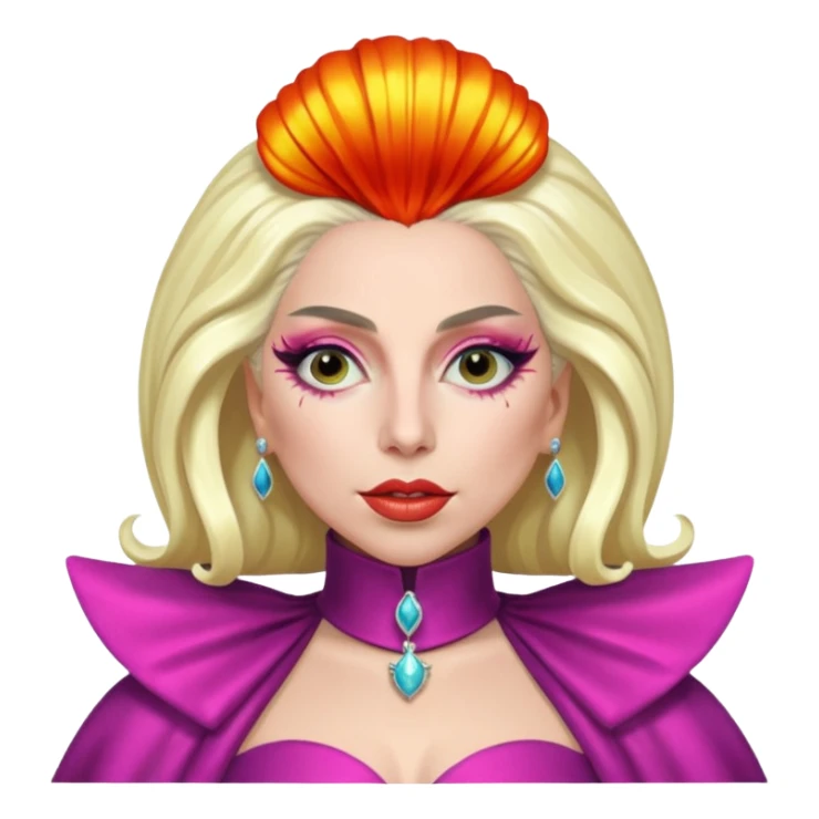 Lady Gaga during the Born This Way era sticker