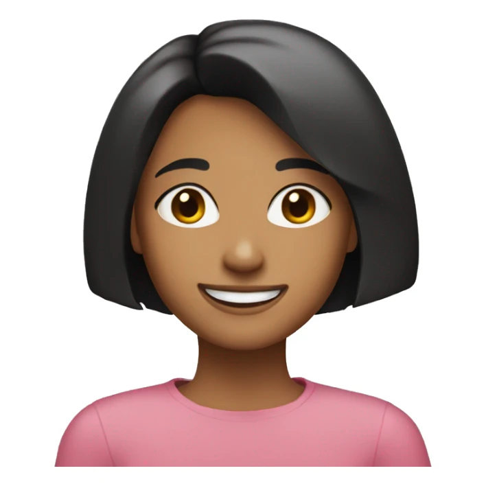 BOB CUT GIRL SMILE sticker