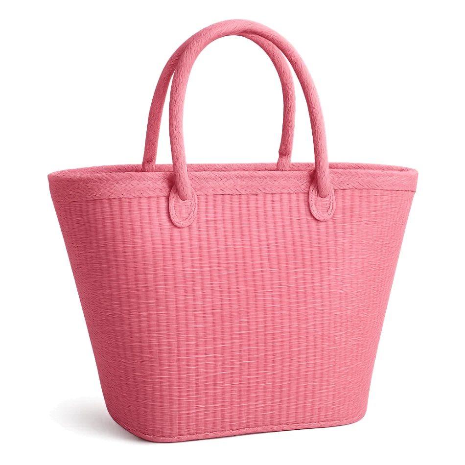 pink beach bag sticker