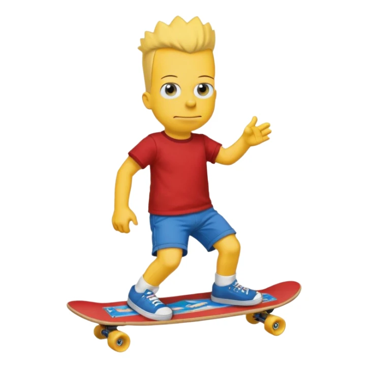 make the realistic bart simpson meme with charlie kirks face sticker
