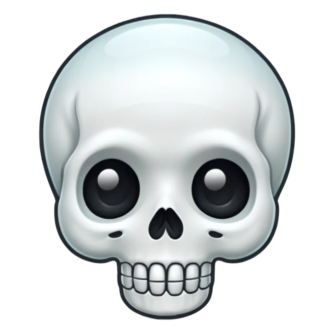 
Cute kawaii skull  cartoon -style/cute and transparent for a sticker 
 
 sticker