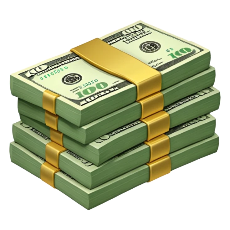 stash of dollars sticker