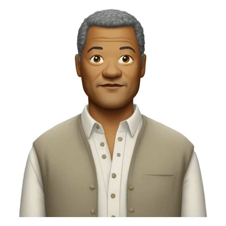 laurence-fishburne wearing shirt sticker