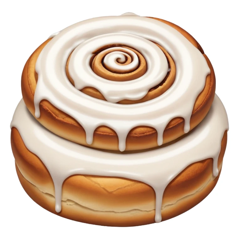 cinnamon roll with lots of icing sticker