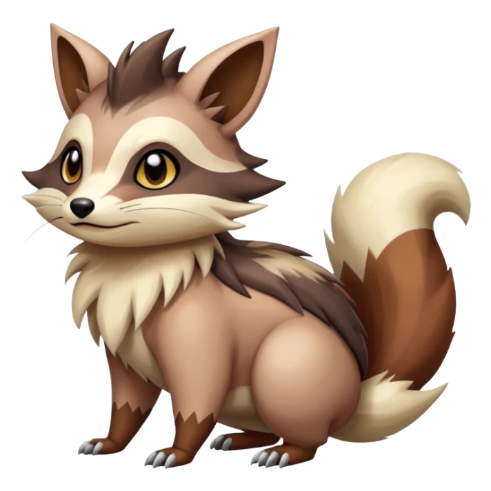 Colorful Linoone-Zigzagoon-Furret-hybrid sticker