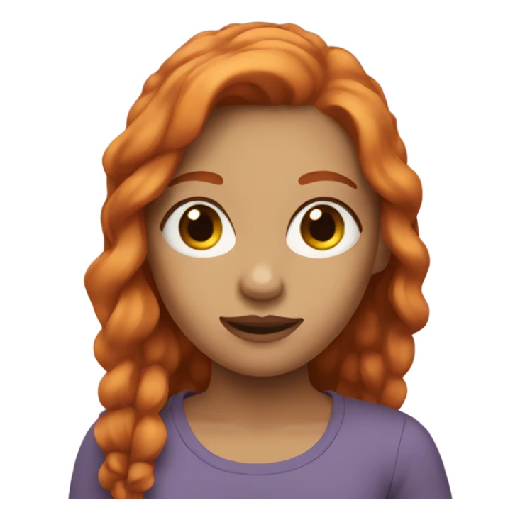 Girl with ginger hair  sticker