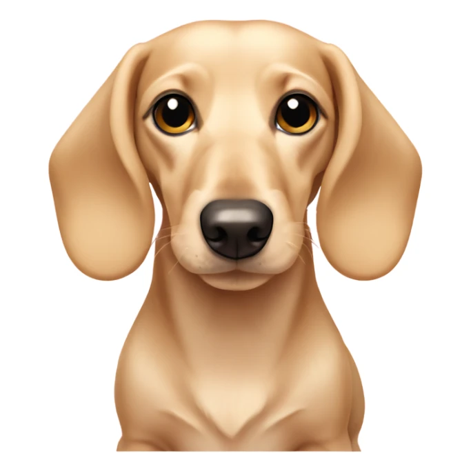 Blonde English cream dachshund  sticker