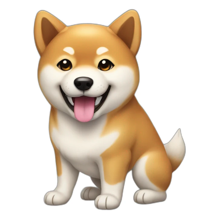 Shiba inu smile sticker