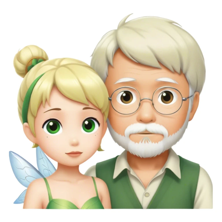 Hayao Miyazaki and Tinker Bell sticker