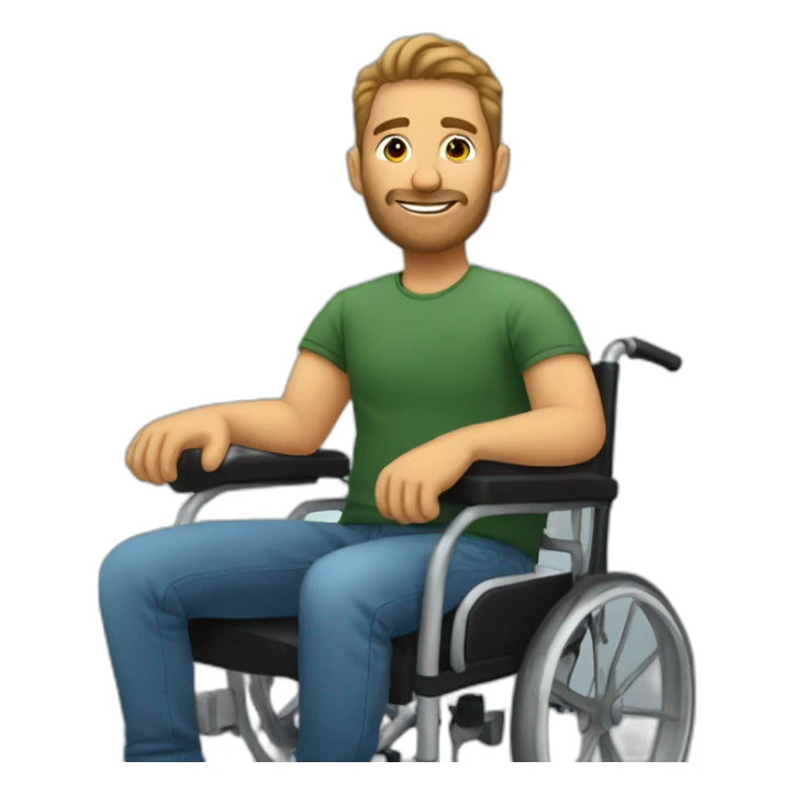 Podcaster in a wheelchair sticker