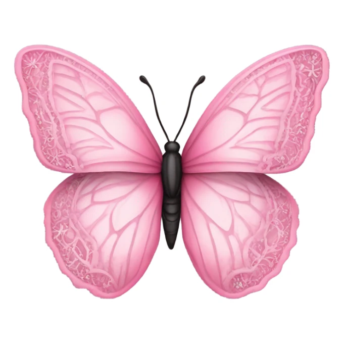 Pink butterfly sticker