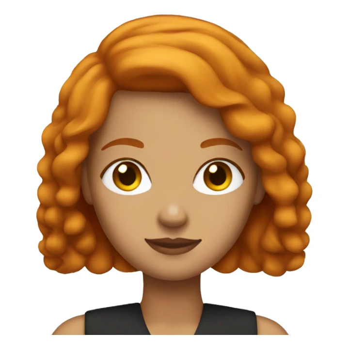 Girl boss with ginger hair  sticker