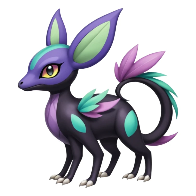 Meloetta-Nargacuga-Noibat-Pokémon-Fakémon-fusion-hybrid-creature sticker