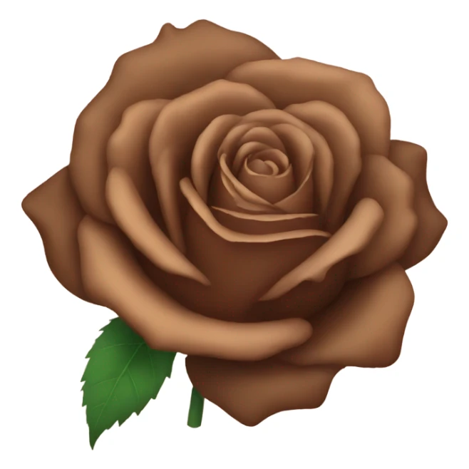 brown rose sticker