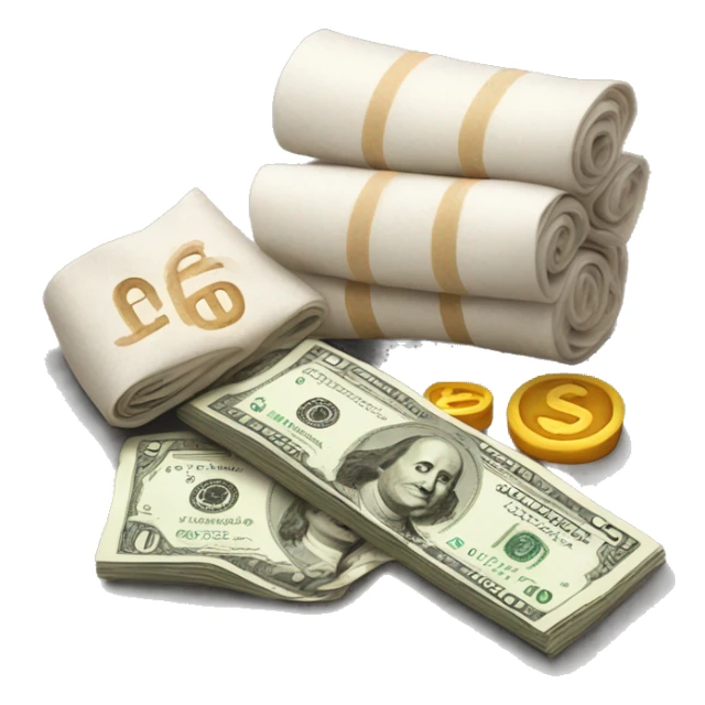 rolled dollar bill next to pile of flour sticker